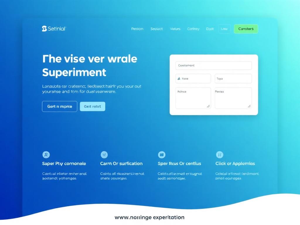 Sentinel SaaS Launch — Landing Pages website design